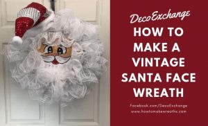 How to make a vintage Santa wreath