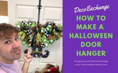 DIY Witch Halloween Door Hanger