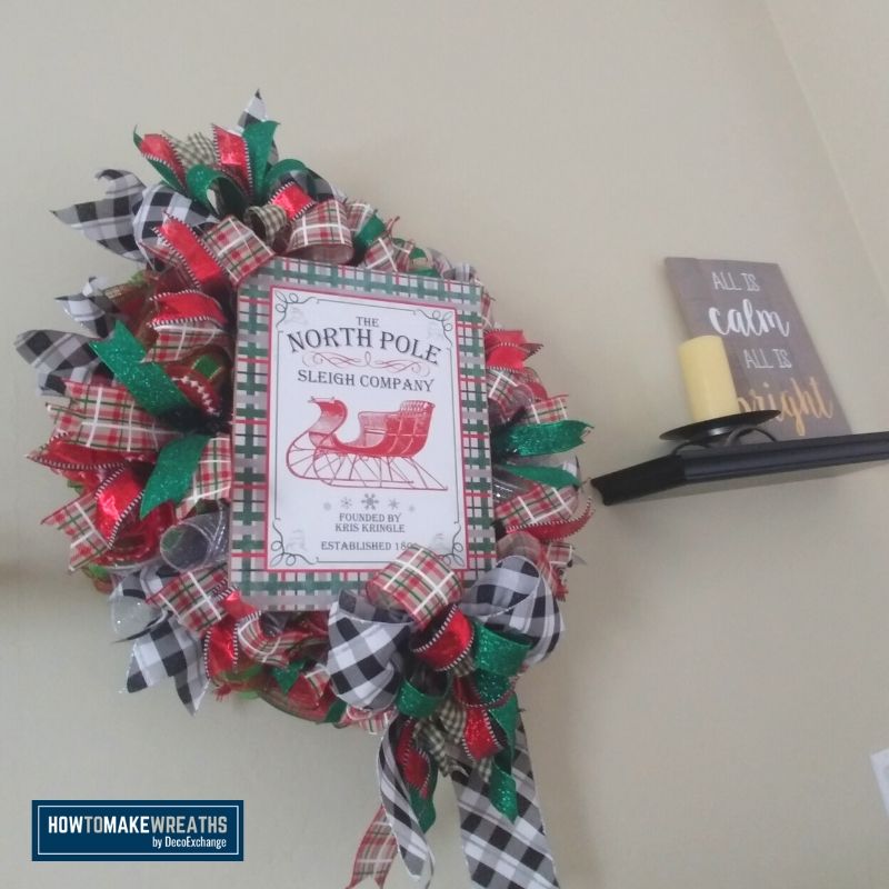 hanging a wreath on the wall is just one of my wreath display tips for the home