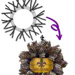 From Wreath form to Ribbon Tail Mardi Gras Wreath