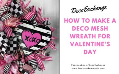 How to Make a Deco Mesh Wreath for Valentine’s Day