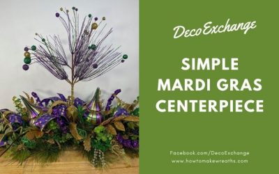 DIY Mardi Gras Centerpiece