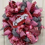 Poly Burlap Deco Mesh Valentine's Day Wreath