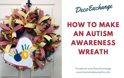 DIY Autism Awareness Wreath