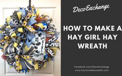 Cute Wreath Idea: How to Make a Hay Girl Hay Wreath