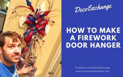 DIY Firework Door Hanger for the 4th of July