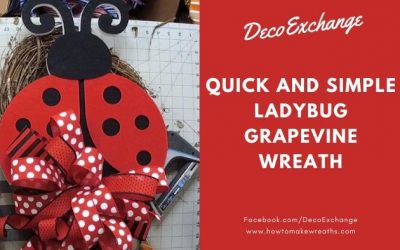 How to Make a Quick Ladybug Grapevine Wreath