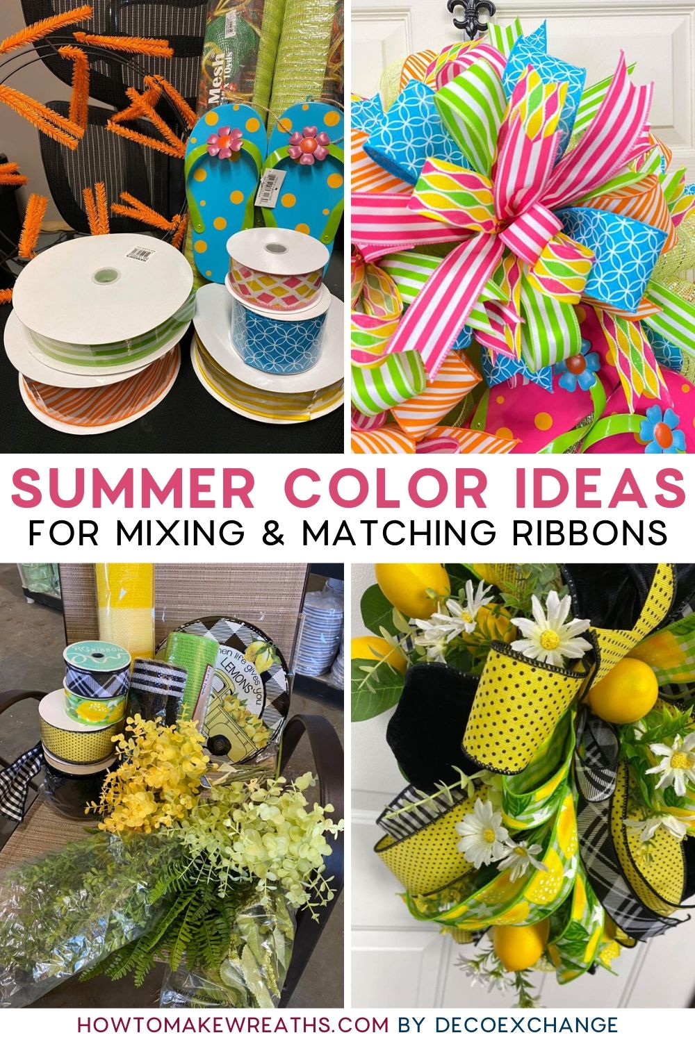 How To Mix And Match Summer Colors - How to Make Wreaths - Wreath ...