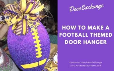 Football Themed Door Hanger