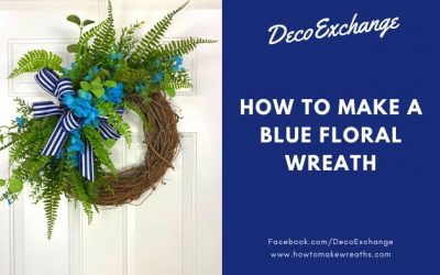 How to Assemble your Blue Floral Wreath Kit