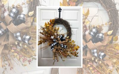 How to Make a Cotton Wreath for Fall