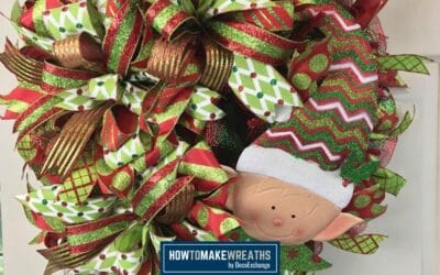 Deco Mesh Elf Wreath