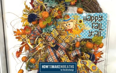 Raffia Scarecrow Wreath