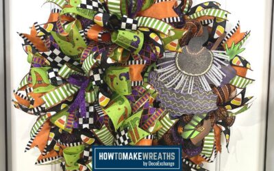 Witch and Broom: Halloween Deco Mesh Wreath