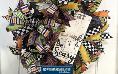Eat Drink and be Scary Halloween Wreath