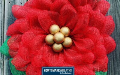 DIY Poinsettia Wreath Using The UITC Flower Board