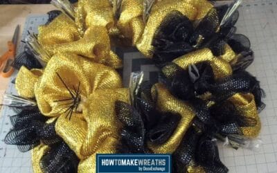 How To Make A Deco Mesh Wreath Base