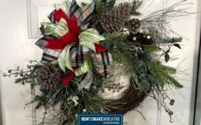 Grapevine Christmas Pine Wreath