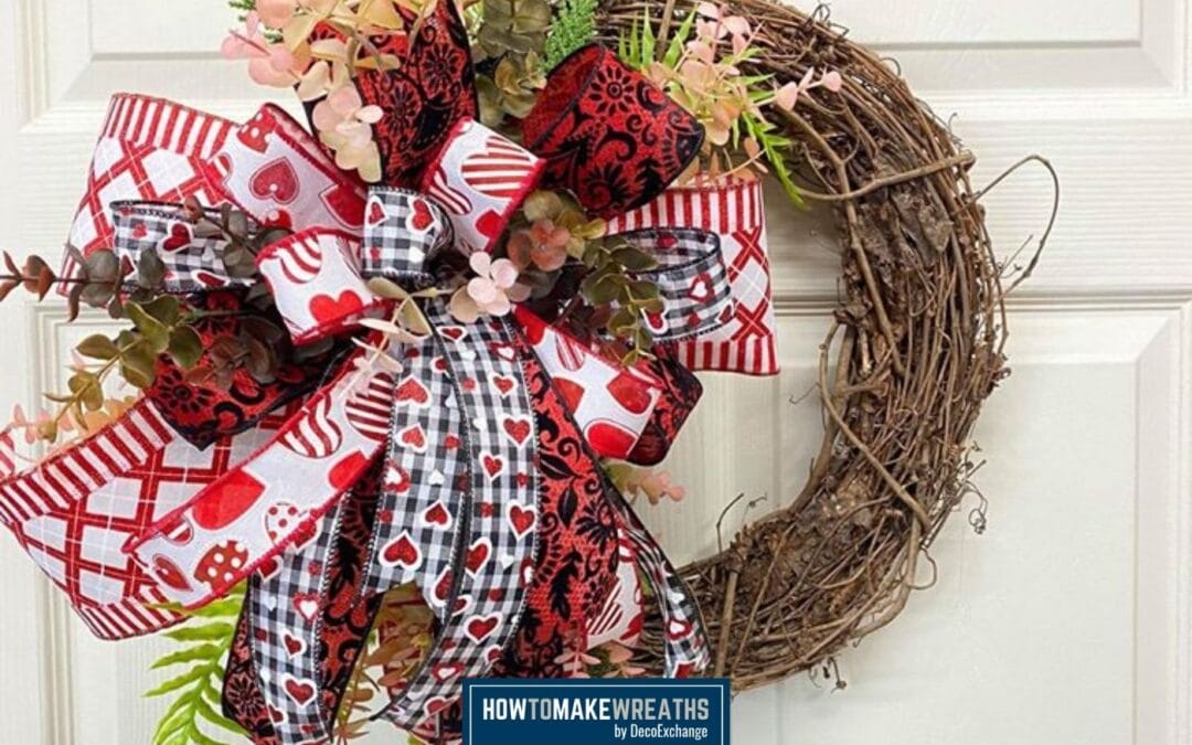 Simple DIY Valentine Wreath Tutorial