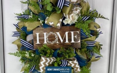 Deco Mesh Home Wreath