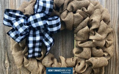 How To Easily Make A Simple Burlap Wreath