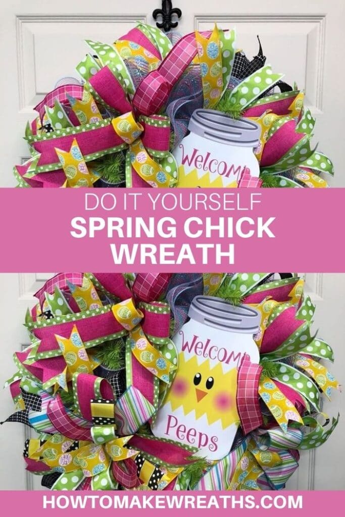 Do It Yourself Spring Chick Wreath