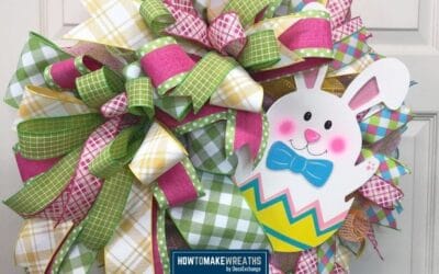 Bunny In An Easter Egg Wreath