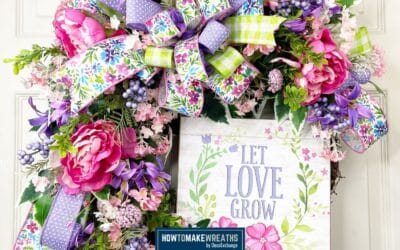 Make Your Own Spring Floral Grapevine Wreath