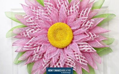 Pink and White Flower Wreath