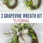 How to Make 3 Grapevine Wreaths Tutorial