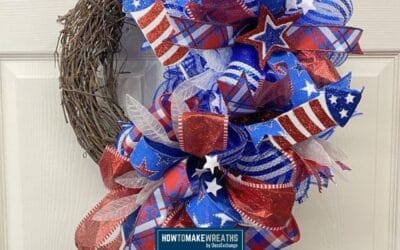 DIY Patriotic Deco Mesh Wreath