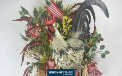 Double Grapevine Rooster Wreath