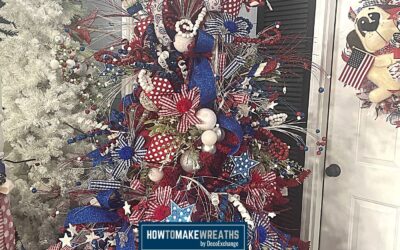 How To Make A Patriotic Christmas Tree