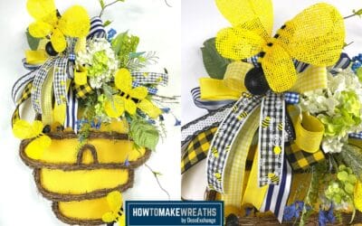 DIY Beehive Door Hanger