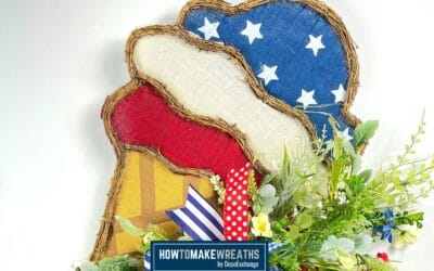 Patriotic Ice Cream Door Hanger
