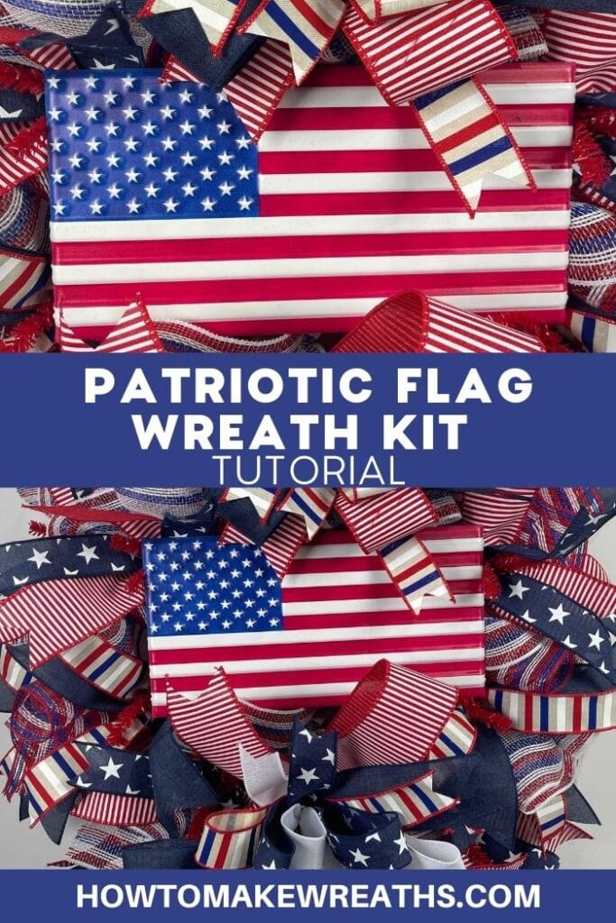 patriotic deco mesh DIY wreath kit DIY Independence Day Wreath Kit Wreath Kits deco mesh rolls