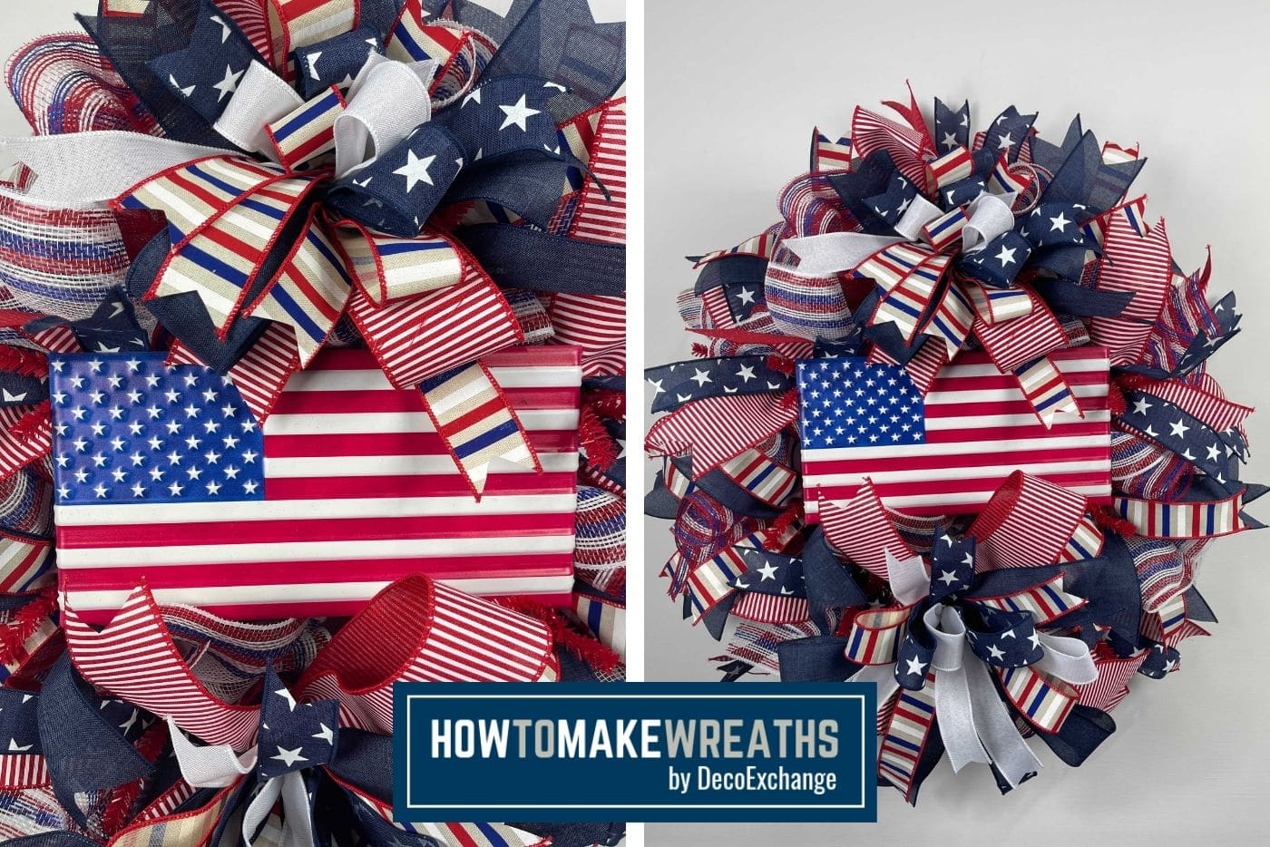 deco mesh rolls patriotic deco mesh Wreath Kits DIY wreath kit DIY Independence Day Wreath Kit
