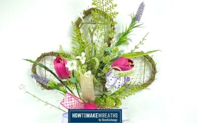 DIY Tulip and Cross Evergreen Door Hanger Kit