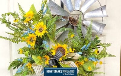 Cute Farmhouse-Style Windmill Wreath {DIY Windmill Decor}