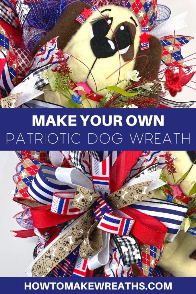 Make Your Own Patriotic Dog Wreath