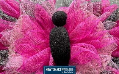 DIY Butterfly-Shaped Deco Mesh Wreath