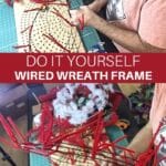 Do It Yourself Wired Wreath Frame