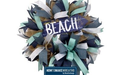 How to Make a Beach Deco Mesh Wreath