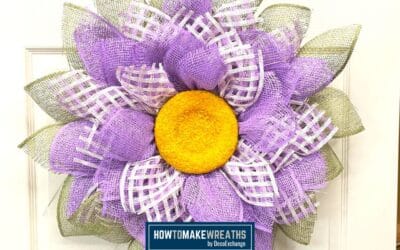 Use The UITC Flower Board To Make A Mesh Flower Wreath