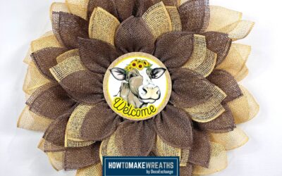 How To Make A UITC Cow Flower Wreath
