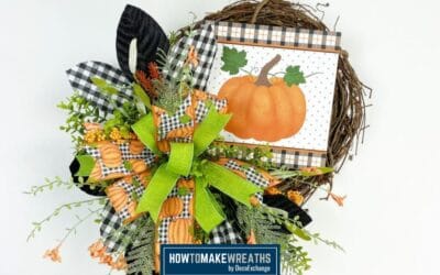 Designer Fall Grapevine Wreath With A Pumpkin Sign