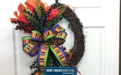 Easy Halloween Grapevine Wreath