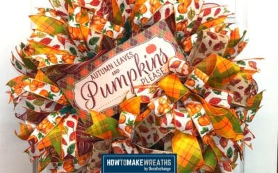 How To Make A Fall Deco Mesh Wreath