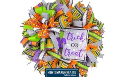 How to Make a Trick or Treat Wreath for Halloween