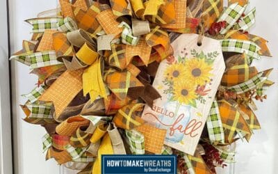 How to Make a Hello Fall Mesh Wreath